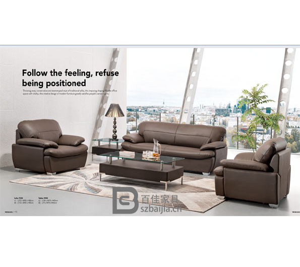 古典办公沙发-18