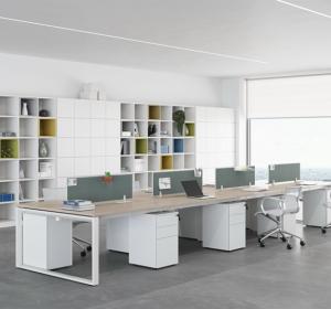  Steel frame staff desk - 54